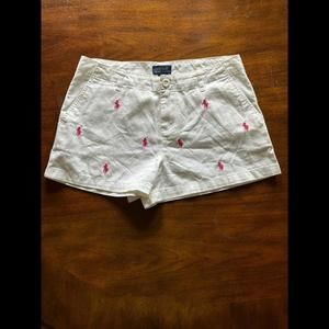 ralphlauren white shorts